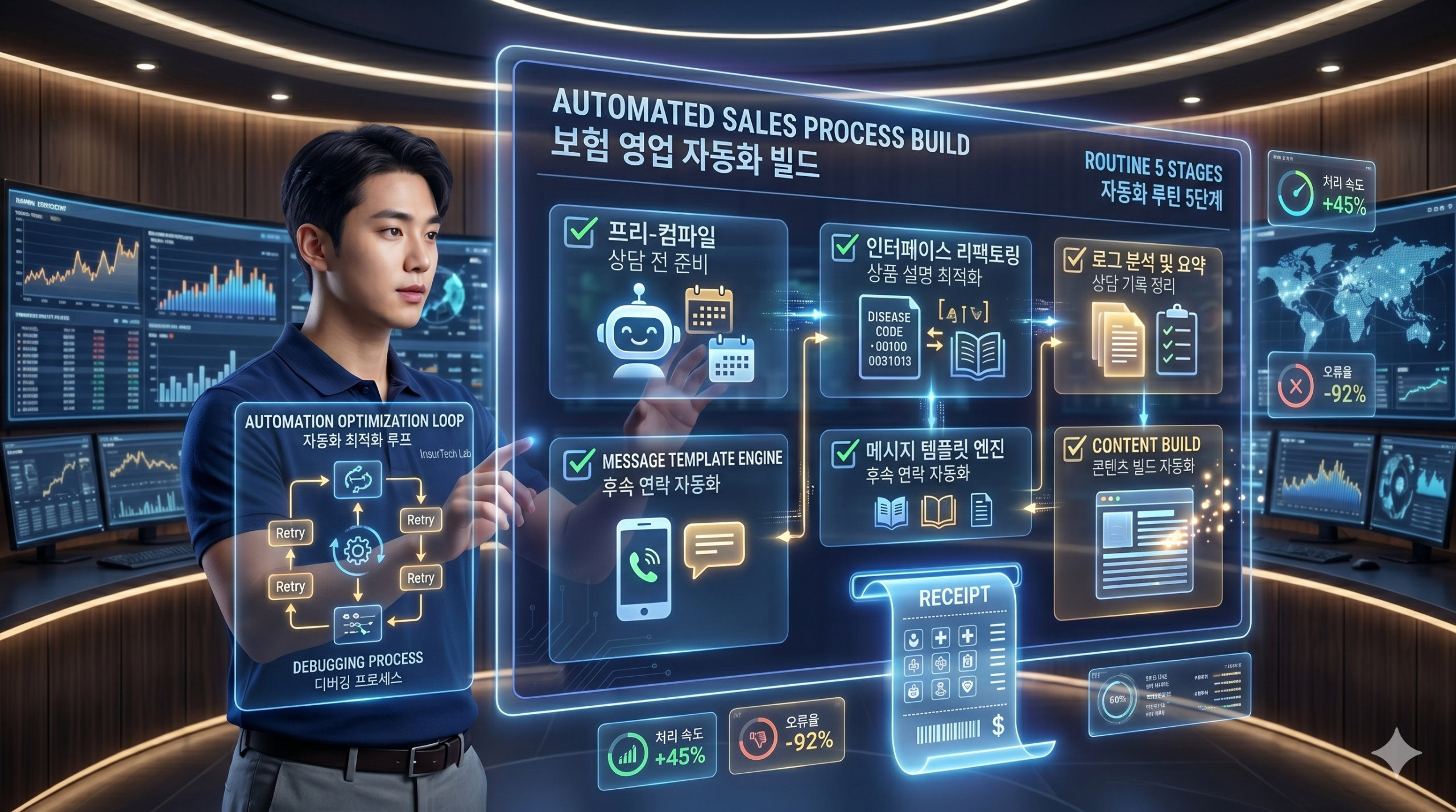 “보험 영업이라는 시스템의 자동화 빌드(Build)”: IT 개발자가 분석한 설계사 업무 자동화 루틴 5단계