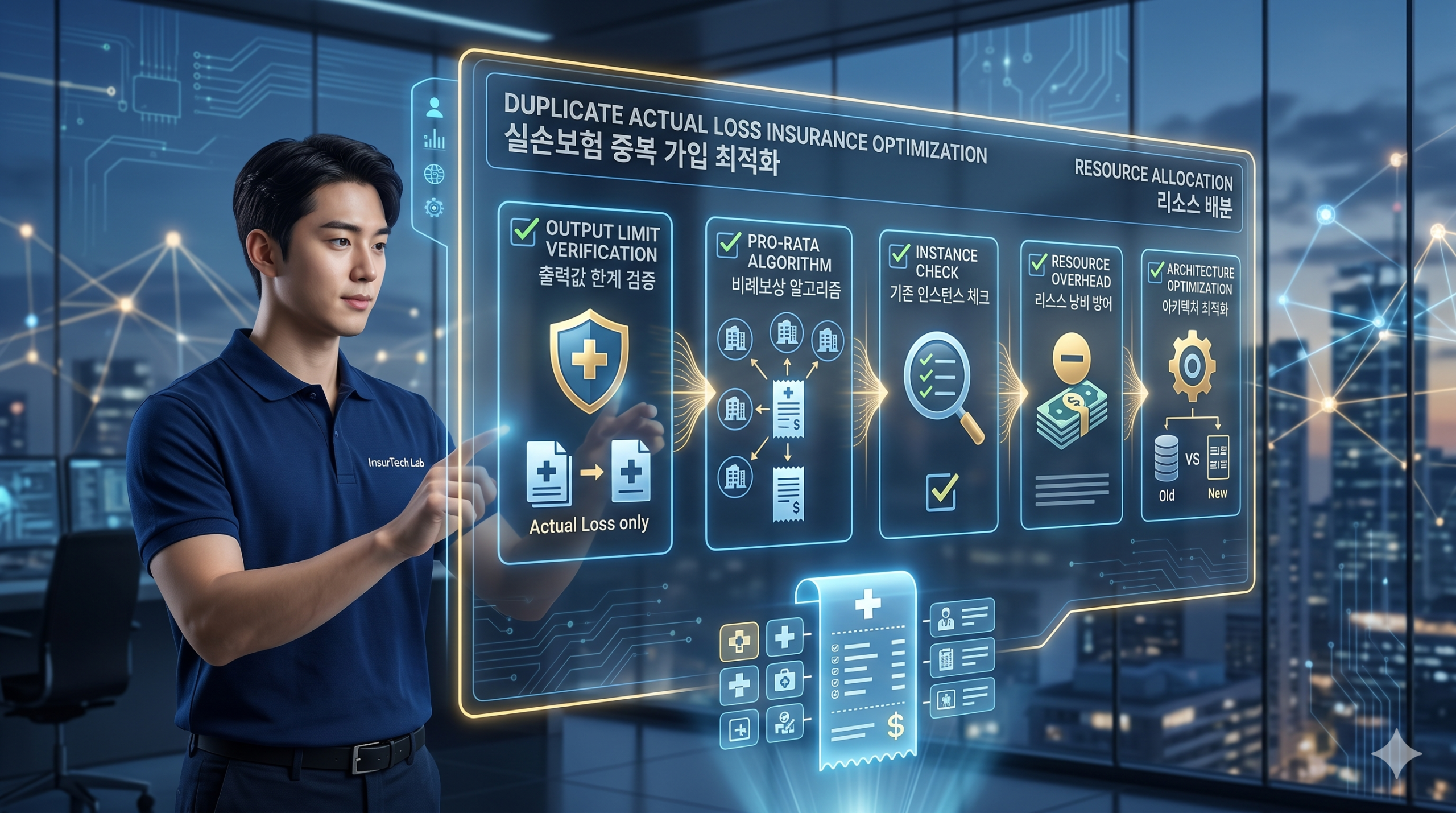 “실손보험 중복 가입, 리소스 낭비(Overhead)를 방어하라”: IT 개발자가 분석한 비례보상 알고리즘