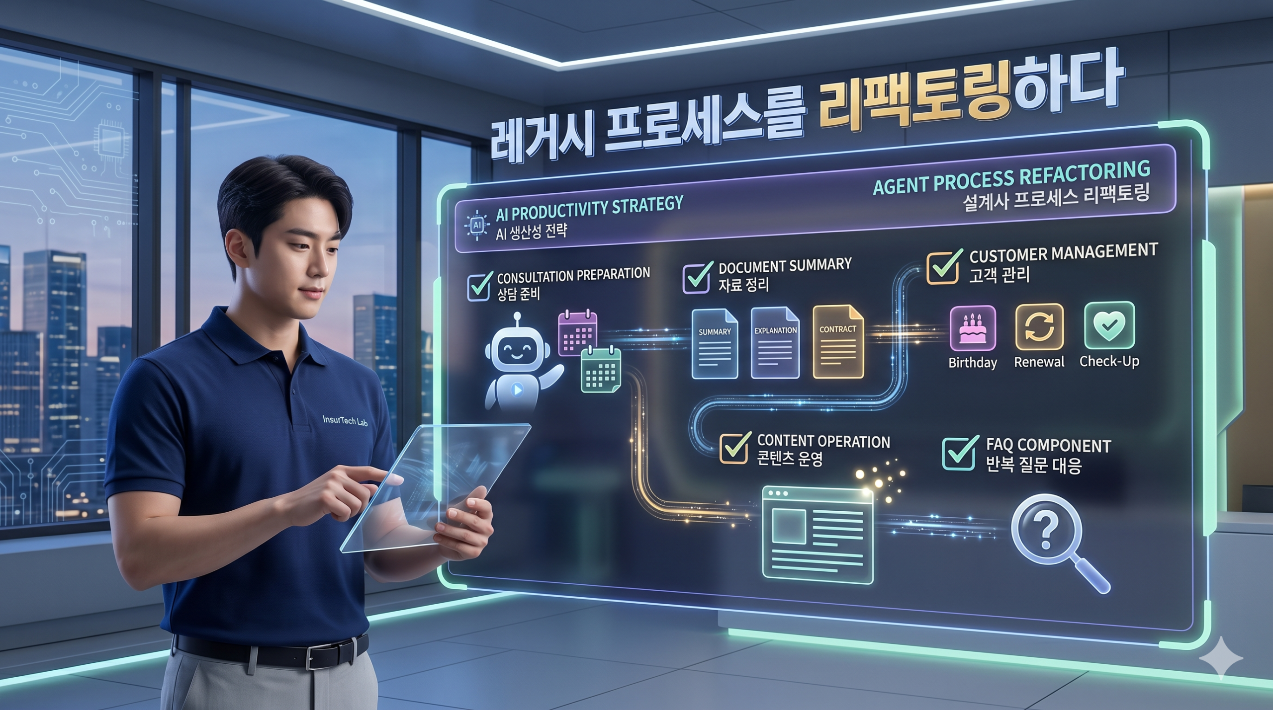 “보험 영업이라는 레거시 프로세스를 리팩토링(Refactoring)하다”: IT 개발자가 분석한 설계사의 AI 활용 전략 5가지