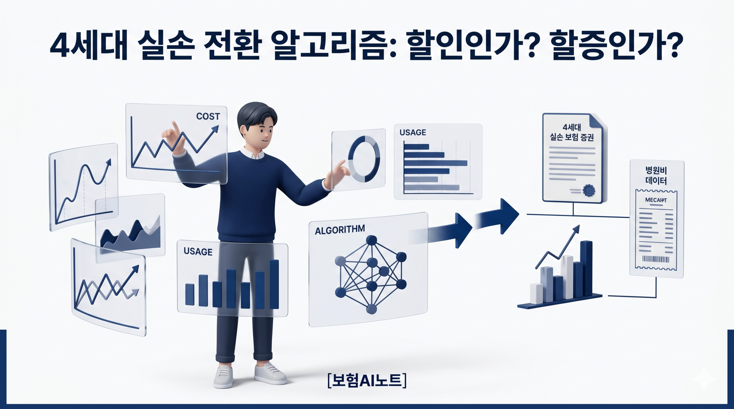 4세대 실손보험 전환 알고리즘: ‘할인’인가 ‘할증’인가? 데이터로 분석한 전환 시뮬레이션