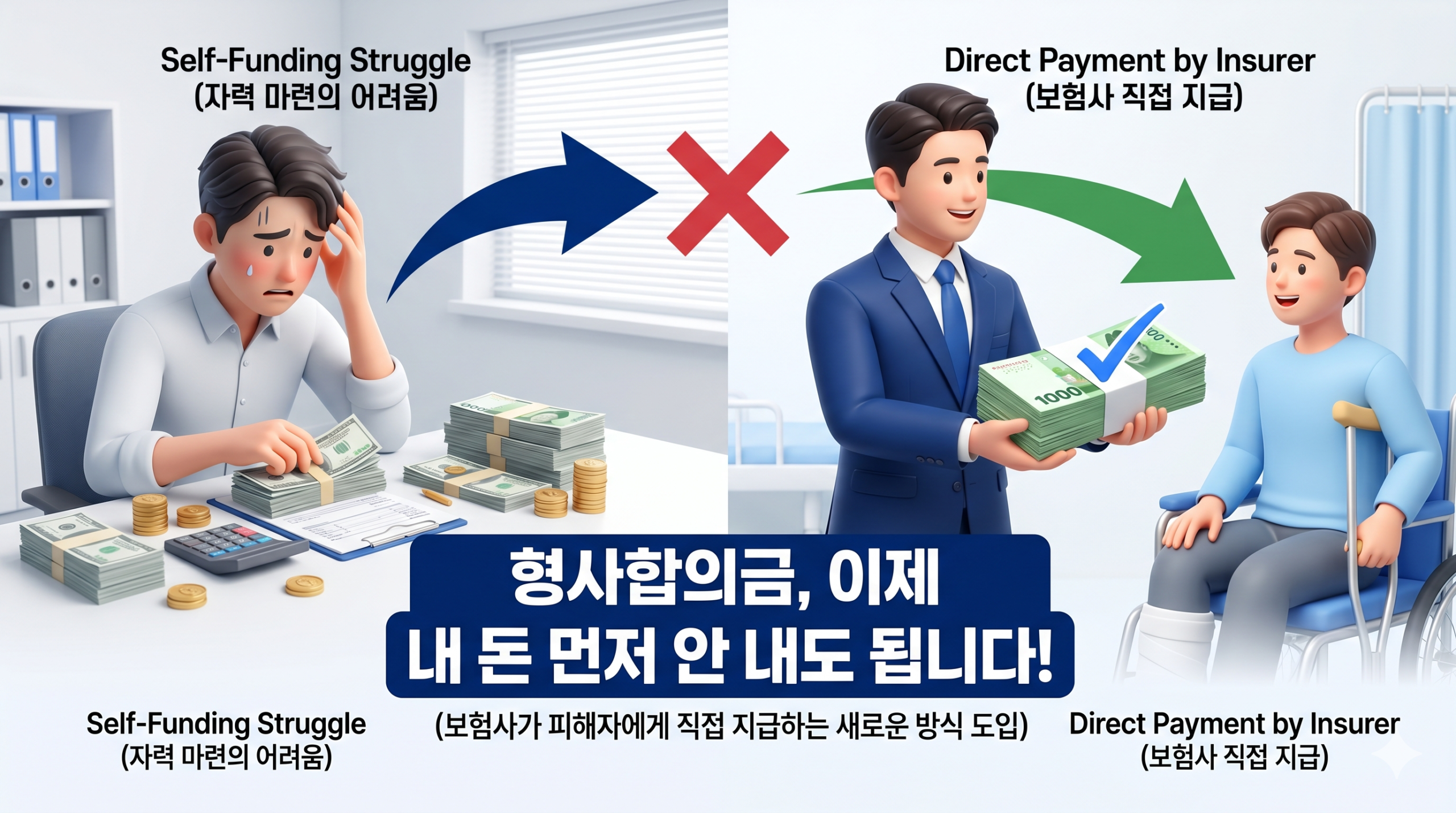 형사합의금 ‘선지급’ 로직의 유무, 징역형과 벌금형을 가르는 결정적 변수 분석